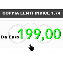 Coppia lenti indice 1.74